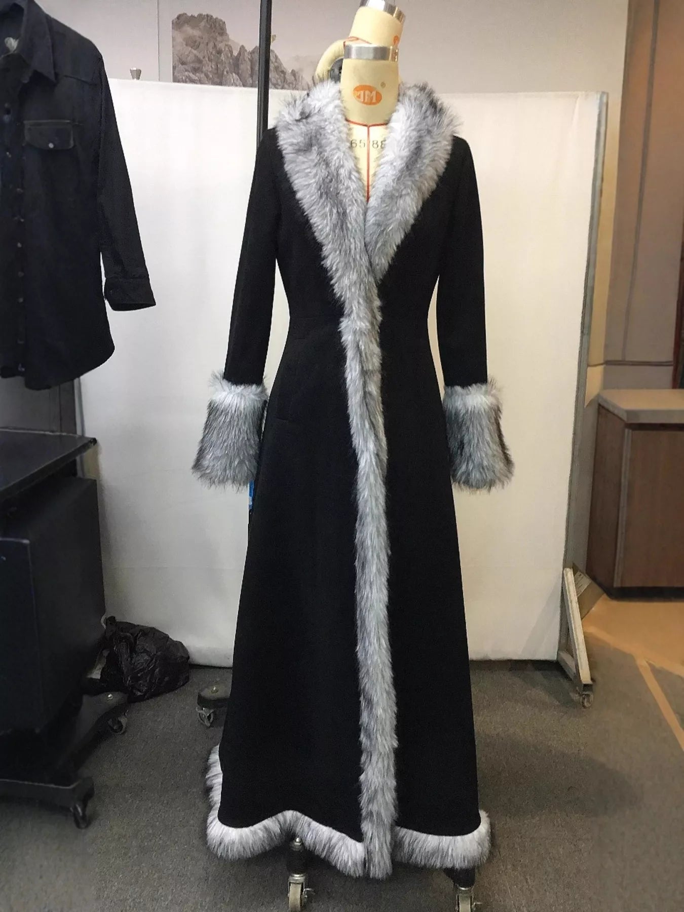 Full Size Faux Fur Trimmed Outerwear Plus Size - Tigbul's Variety Fashion Shop