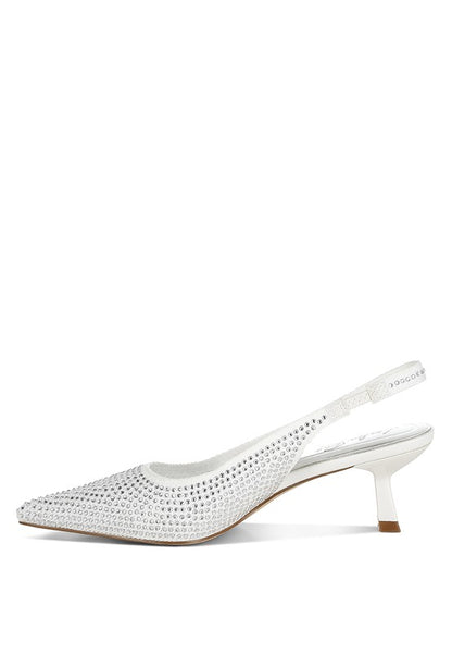 Julep Flyknit Rhinestone Slingback Sandals - Tigbul's Variety Fashion Shop