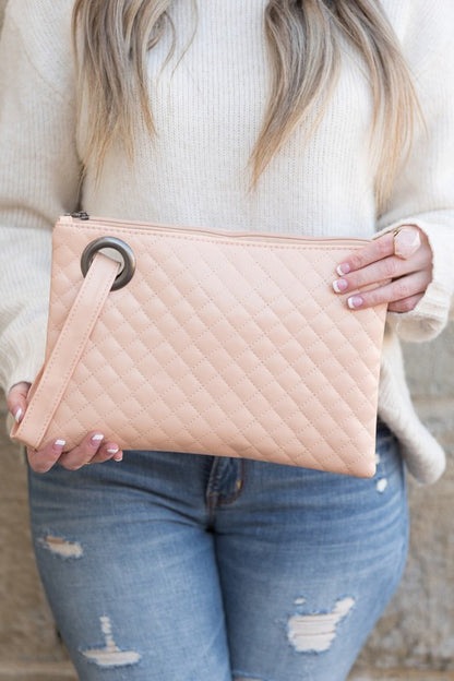 Quilted Wristlet Clutch - Tigbul's Variety Fashion Shop