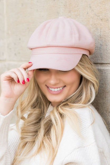 Suede Newsboy Cap - Tigbul's Variety Fashion Shop