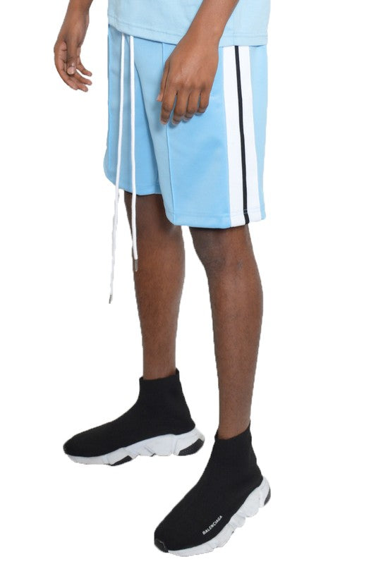 Side Stripe Tape Shorts - Tigbul's Variety Fashion Shop