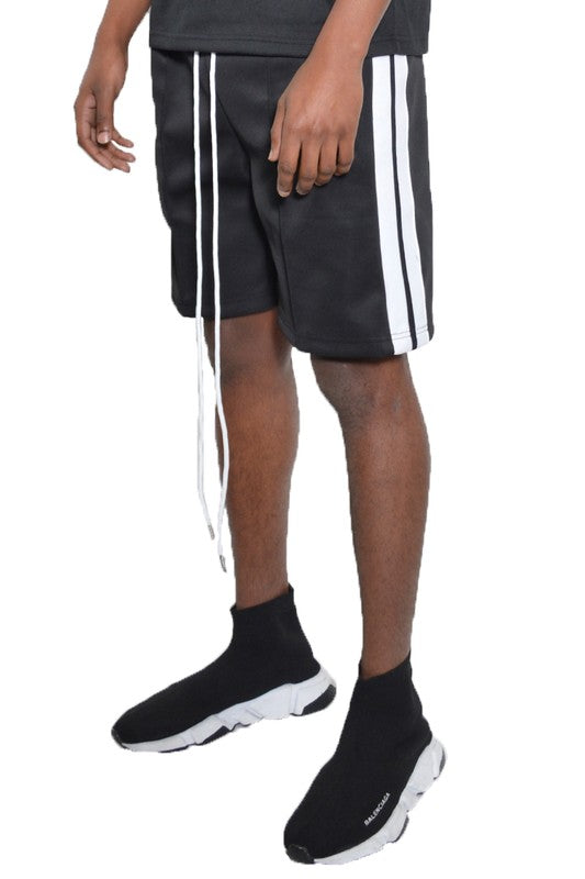 Side Stripe Tape Shorts - Tigbul's Variety Fashion Shop
