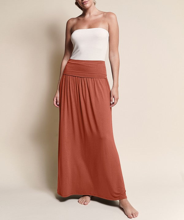 BAMBOO YOGA MAXI SKIRT - Tigbul's Variety Fashion Shop