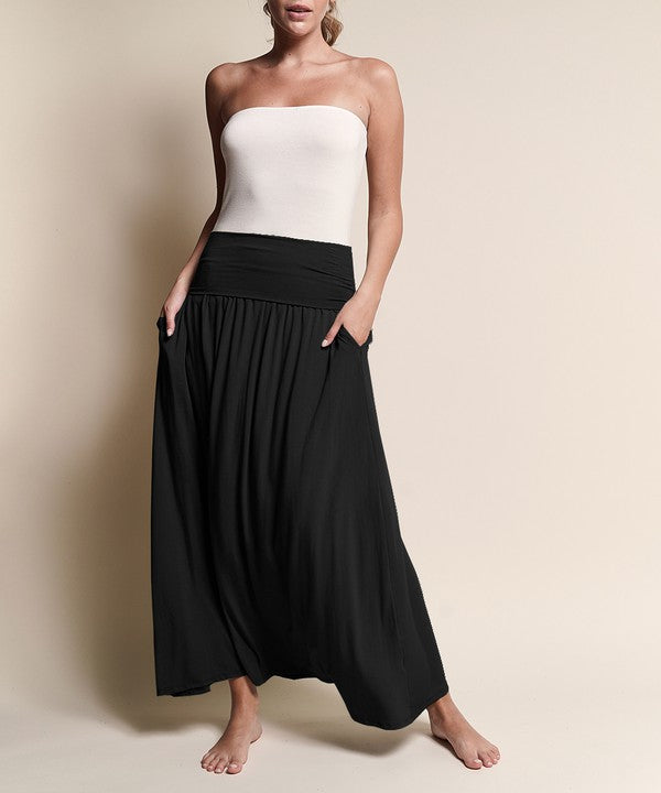 BAMBOO YOGA MAXI SKIRT - Tigbul's Variety Fashion Shop