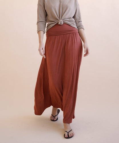 BAMBOO YOGA MAXI SKIRT - Tigbul's Variety Fashion Shop