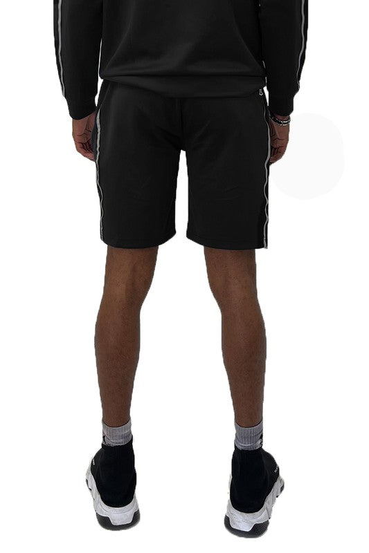 Men's Taped Stripe Shorts - Tigbuls Variety Fashion