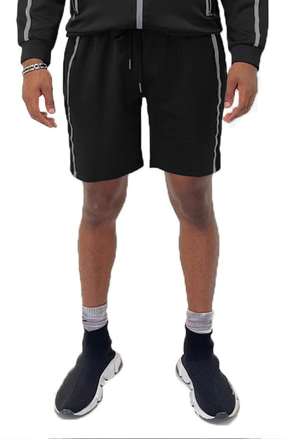 Men's Taped Stripe Shorts - Tigbuls Variety Fashion