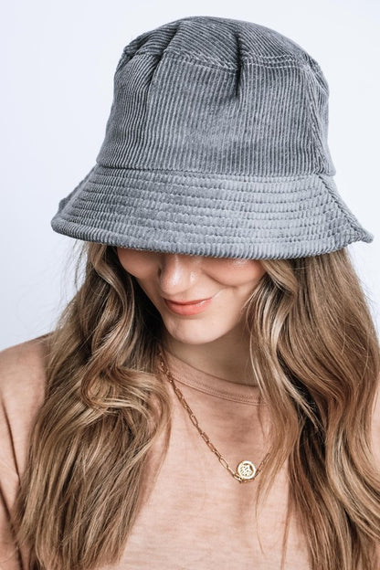 CORDUROY BUCKET HAT - Tigbuls Variety Fashion