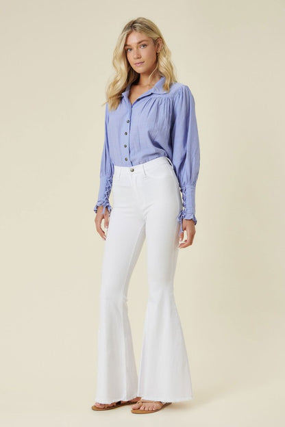 High Waisted Flare Jeans - Tigbuls Variety Fashion