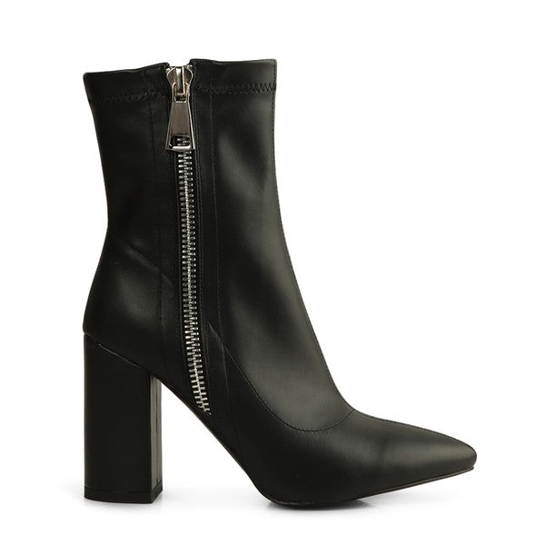 POINTED TOE HIGH ANKLE BOOTS - Tigbuls Variety Fashion