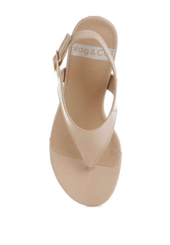 Ann Real Leather Thong Toe Sandals - Tigbul's Variety Fashion Shop