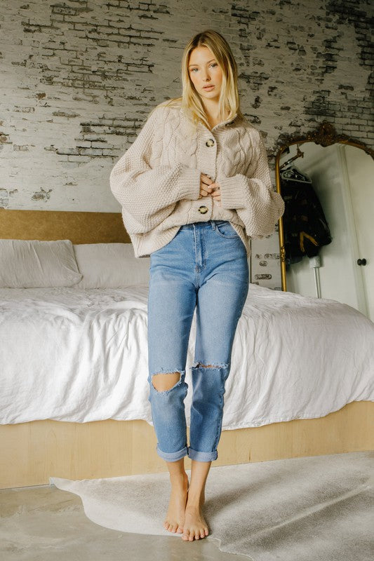 High Waisted Boyfriend Jeans - Tigbuls Variety Fashion