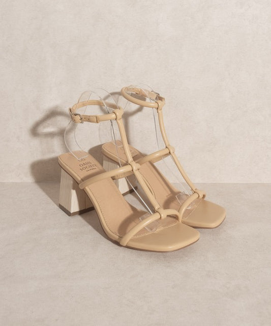 OASIS SOCIETY Sofia - Wooden Heel Sandals - Tigbuls Variety Fashion