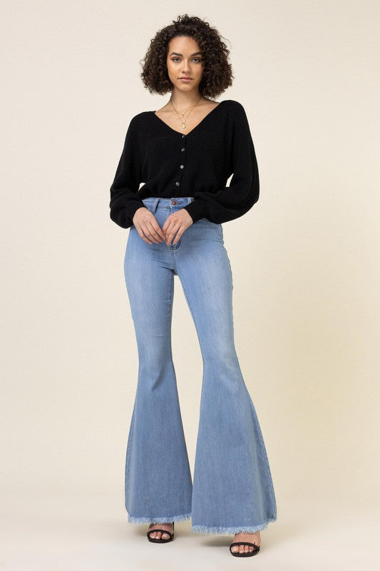 High Waisted Flare Jeans - Tigbuls Variety Fashion