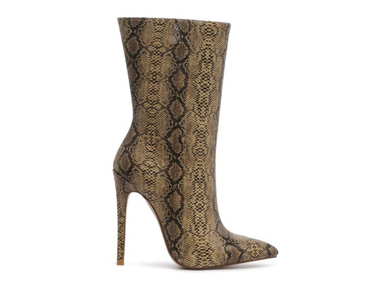 MICAH POINTED STILETTO HIGH ANKLE BOOTS - Tigbul's Variety Fashion Shop