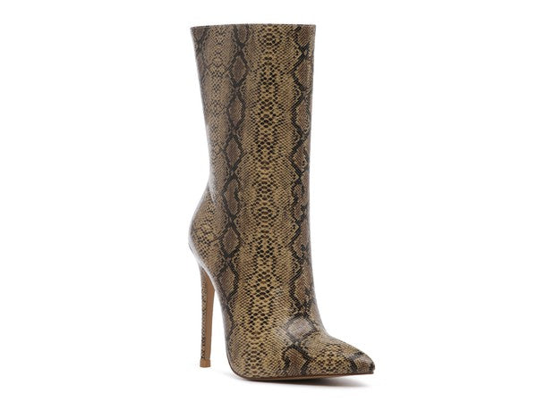 MICAH POINTED STILETTO HIGH ANKLE BOOTS - Tigbul's Variety Fashion Shop
