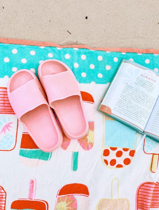 Pink Insanely Comfortable Slides - Tigbuls Variety Fashion