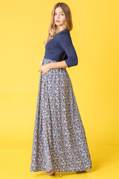 Ditsy Floral Maxi Dress - Tigbul's Variety Fashion Shop