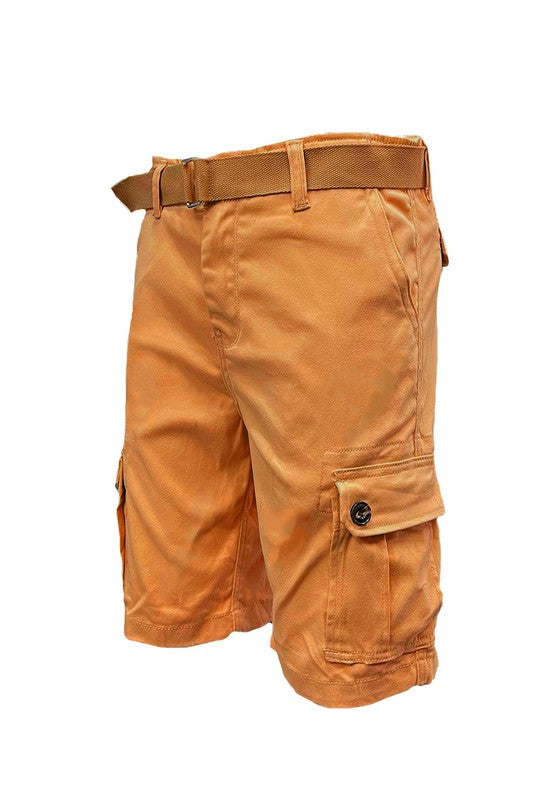 Weiv Mens Belted Cargo Shorts with Belt - Tigbuls Variety Fashion