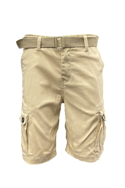 Weiv Mens Belted Cargo Shorts with Belt - Tigbuls Variety Fashion