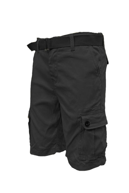 Weiv Mens Belted Cargo Shorts with Belt - Tigbuls Variety Fashion