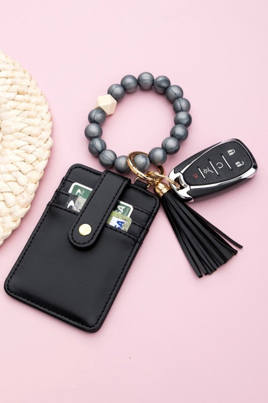 Silicone Key Ring Wallet Bracelet - Tigbuls Variety Fashion