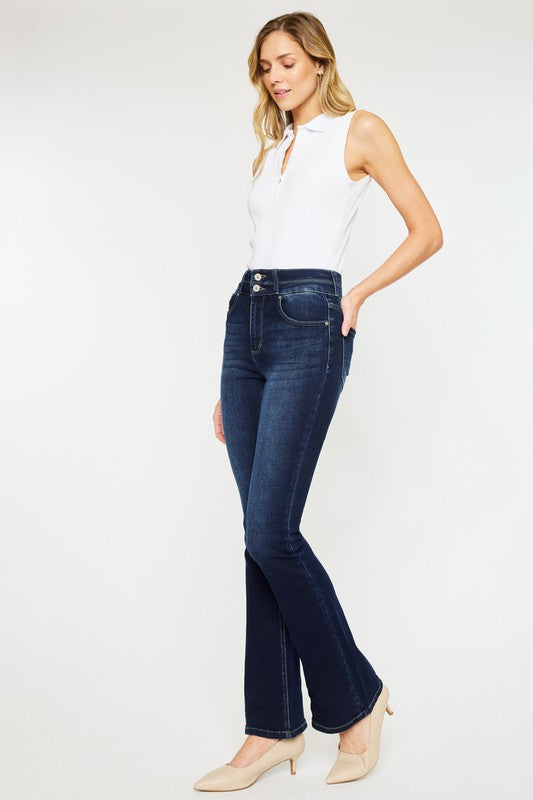 High Rise Wide Waistband Skinny Bootcut - Tigbuls Variety Fashion