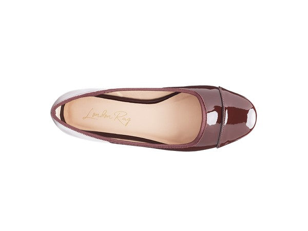 CAMELLA ROUND TOE BALLERINA FLAT SHOES - Tigbuls Variety Fashion