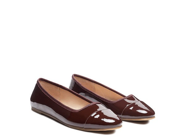 CAMELLA ROUND TOE BALLERINA FLAT SHOES - Tigbul's Variety Fashion Shop
