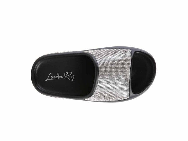 DUMBA Diamante Pool Sliders - Tigbul's Variety Fashion Shop