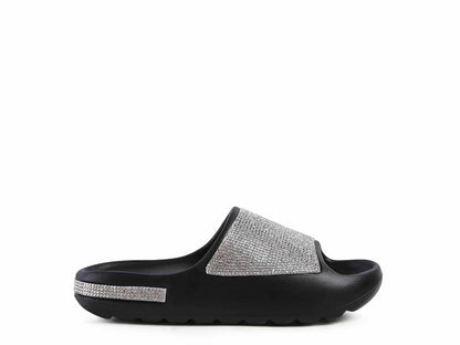 DUMBA Diamante Pool Sliders - Tigbul's Variety Fashion Shop
