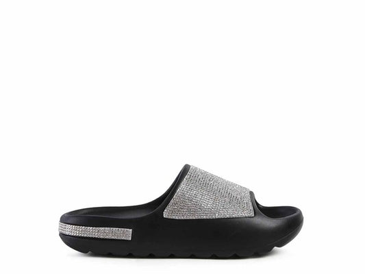 DUMBA Diamante Pool Sliders - Tigbul's Variety Fashion Shop