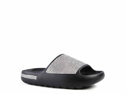 DUMBA Diamante Pool Sliders - Tigbul's Variety Fashion Shop