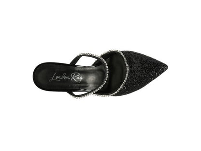 IRIS Glitter Spool Heel Sandal - Tigbul's Variety Fashion Shop