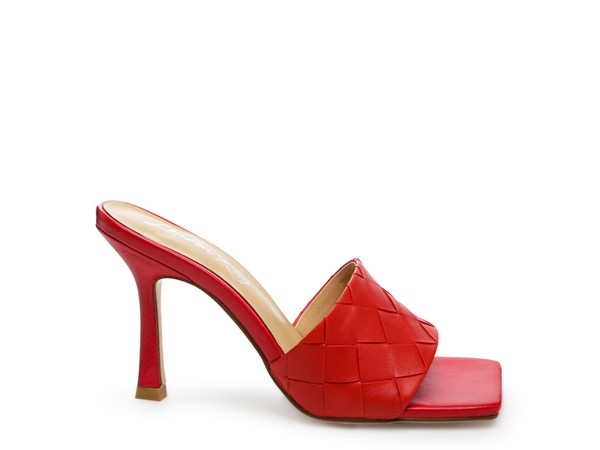Carmen High Heeled Woven Square Toe Sandal - Tigbuls Variety Fashion