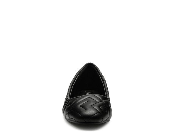 Janice Quilted Ballerina Flats - Tigbul's Variety Fashion Shop