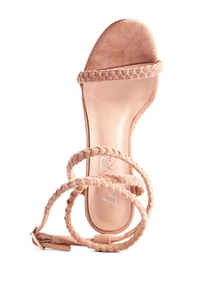 Faux Suede Stiletto Sling Back Sandals - Tigbul's Variety Fashion Shop