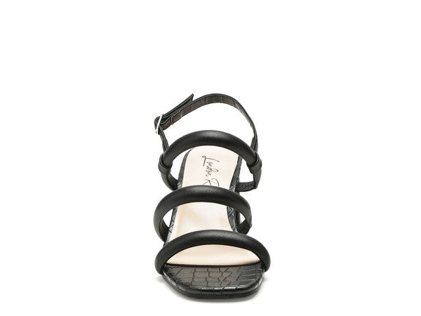SLATER CROC SLINGBACK BLOCK SANDALS - Tigbul's Variety Fashion Shop