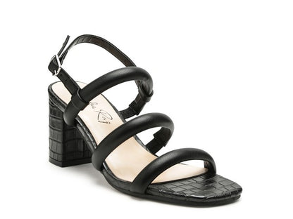 SLATER CROC SLINGBACK BLOCK SANDALS - Tigbul's Variety Fashion Shop