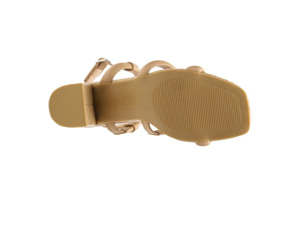 SLATER CROC SLINGBACK BLOCK SANDALS - Tigbul's Variety Fashion Shop