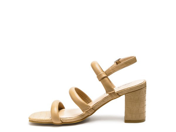 SLATER CROC SLINGBACK BLOCK SANDALS - Tigbul's Variety Fashion Shop