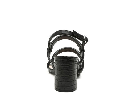 SLATER CROC SLINGBACK BLOCK SANDALS - Tigbul's Variety Fashion Shop