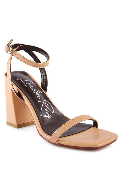 Block Heel Ankle Strap Sandals - Tigbuls Variety Fashion