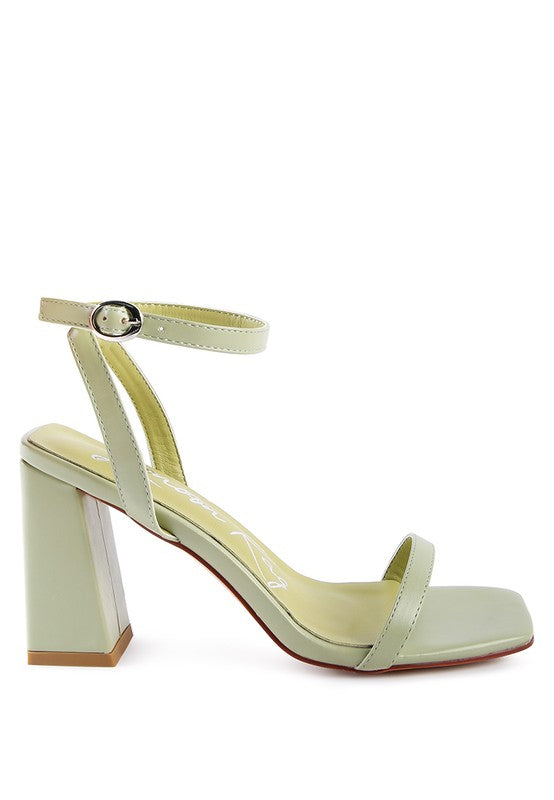 Block Heel Ankle Strap Sandals - Tigbuls Variety Fashion