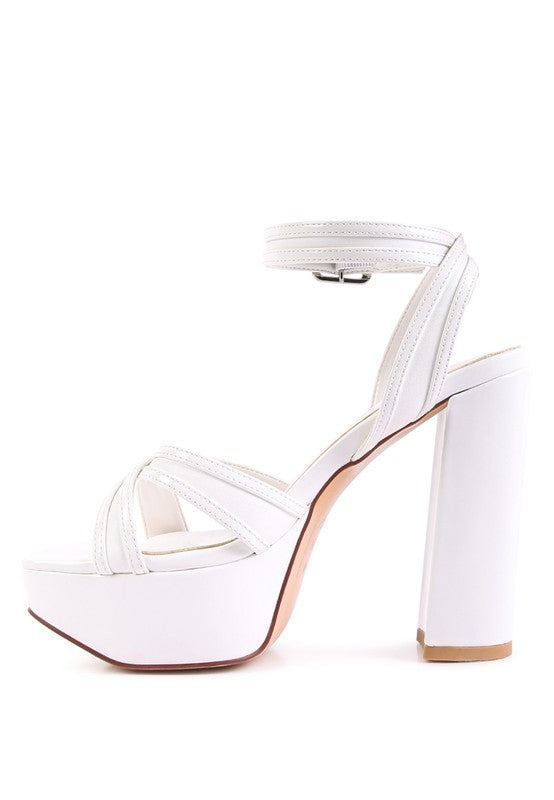 NYLE PLATFORM HEELED SANDALS - Tigbuls Variety Fashion