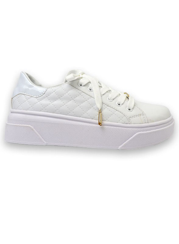 Quilted Platform Sneaker - Tigbul's Variety Fashion Shop