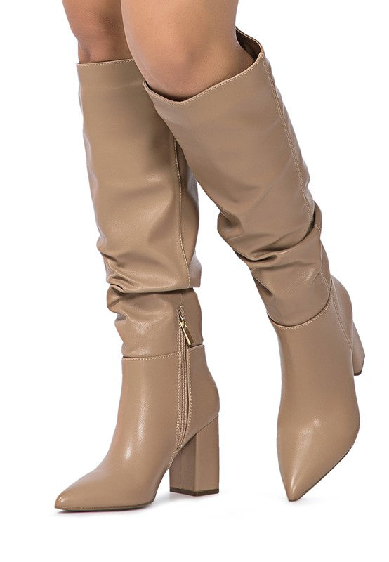 HANOI KNEE HIGH SLOUCH BOOT - Tigbuls Variety Fashion