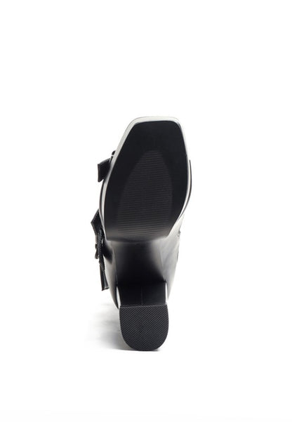 LONDON RAG SAROUCHI CAGED HIGH HEEL BUCKLE SANDAL - Tigbul's Variety Fashion Shop