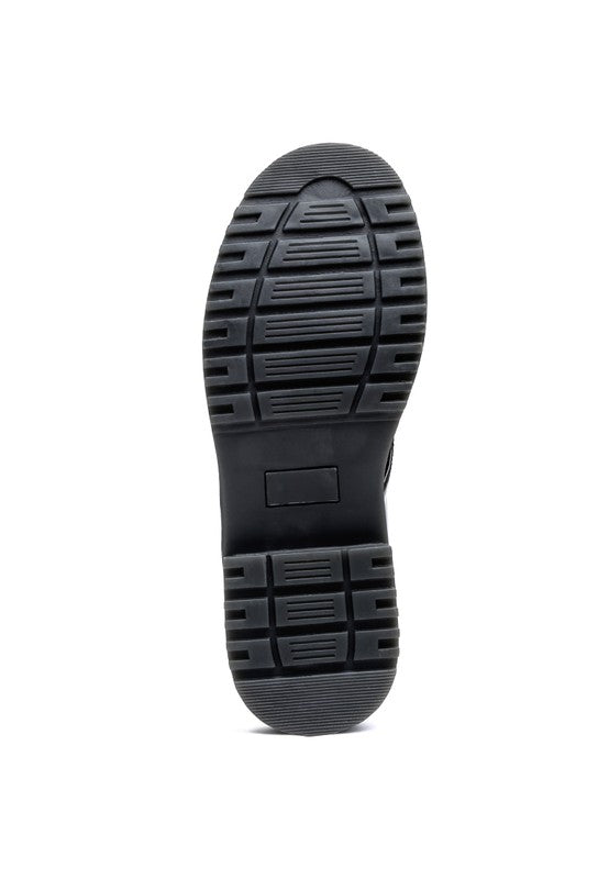 LONDON RAG SHANKS OXFORD PATENT PU SHOES - Tigbul's Variety Fashion Shop