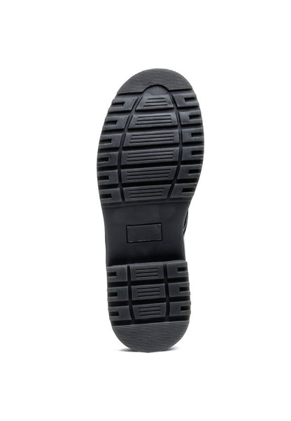 LONDON RAG SHANKS OXFORD PATENT PU SHOES - Tigbul's Variety Fashion Shop